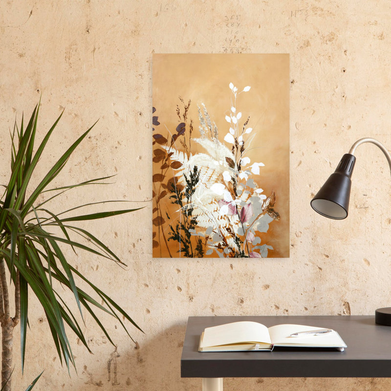 Feuilles lumineuses 5, art contemporain abstrait, H 24 po x l 16 po