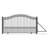 ALEKO Prague Style Iron Single Sliding Driveway Gate with Gate Opener-93987431