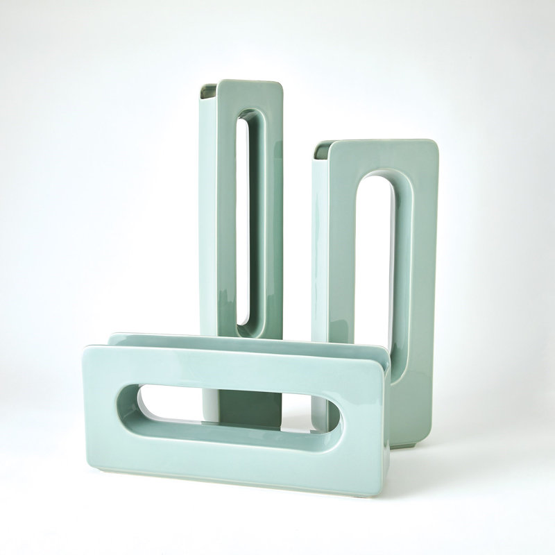 Handmade Ceramic Table Vase, 22" H x 8" W x 4" D