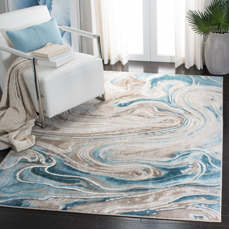 Misbah 500 Performance Abstract Rug, Rectangle 8' x 10'