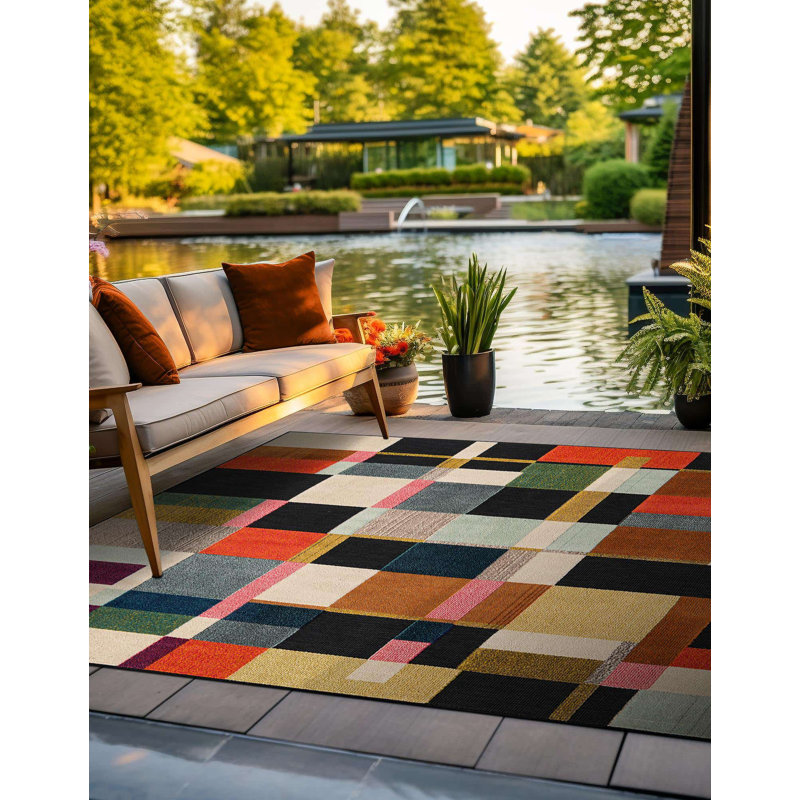 Tapis Bungalow Rose Tamaris Caimin, Carré 10 pi