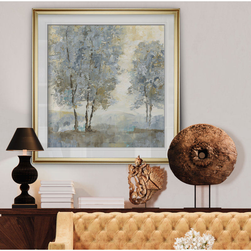«Soft Sentinel II», reproduction d'art, H 30 po x l 30 po, Impression encadrée, Doré