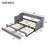 Twin Xl To King Size Gray Daybed With Storage, Upholstered - Modern And Comfortable Bed For Bedrooms Two Drawers In Stylish Practical Bedroom Decor