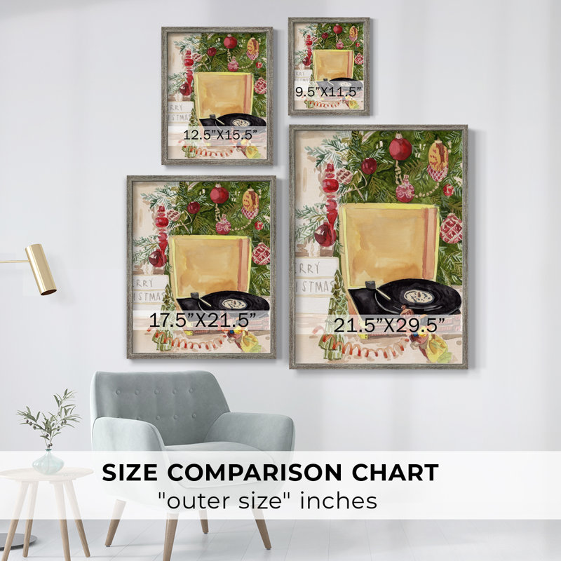 Home Sweet Christmas II, reproduction encadrée - bois massif, H 11 po x l 9 po