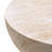 Double Hourglass Travertine Stone Finish Italian Design MgO Side Accent Table