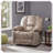 Luxurious Manual Recliner Skin-Friendly Fabric Dual Cup Holders Comfortable Stylish