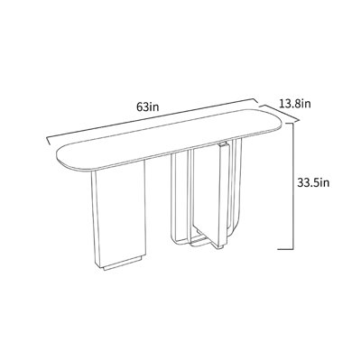 Light luxury modern console table