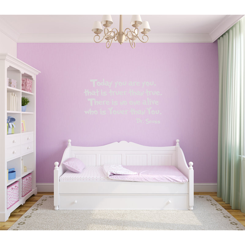 Text & Numbers Wall Decal, Silver