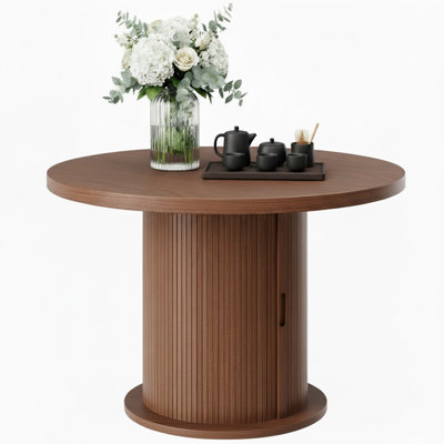 47" Storage Round Dining Table
