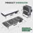 75 Inch Folding Bed With 5" Memory Foam Mattress
