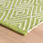 Diamond Sprout/White Handwoven Indoor/Outdoor Rug-21166372