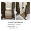 Porte de douche demi-cadre avec verre transparent l 34 po x H 72 po