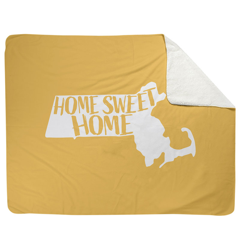 Jeté polaire home massachusetts, l 52,5 po x L 62,5 po, Jaune