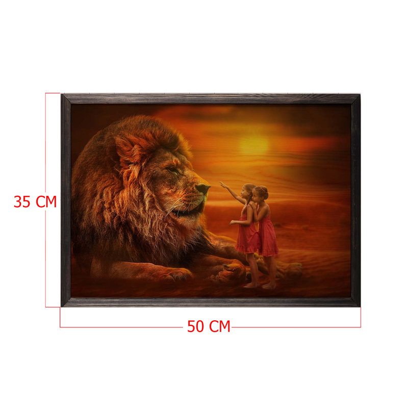 Cadre photo simple imprimé sur bois, L 20 po x H 14 po