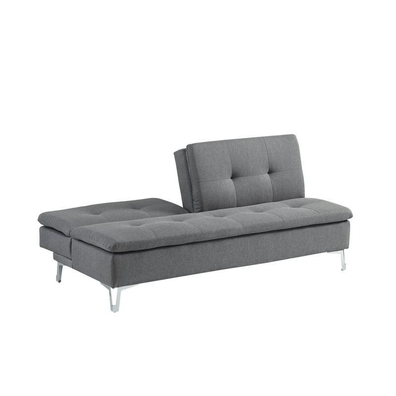 Repose-pieds, chocolat, Mélange de polyester gris