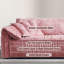 Coussin de canapé modulaire en polyester rose Fourseat-821704774