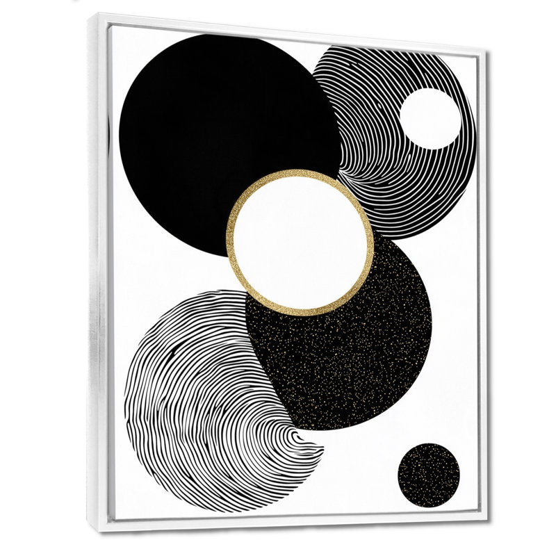 Coalmont - Abstract Wall Art Living Room, H 40 po x l 30 po, Reproduction encadrée sans passe-partout, Blanc