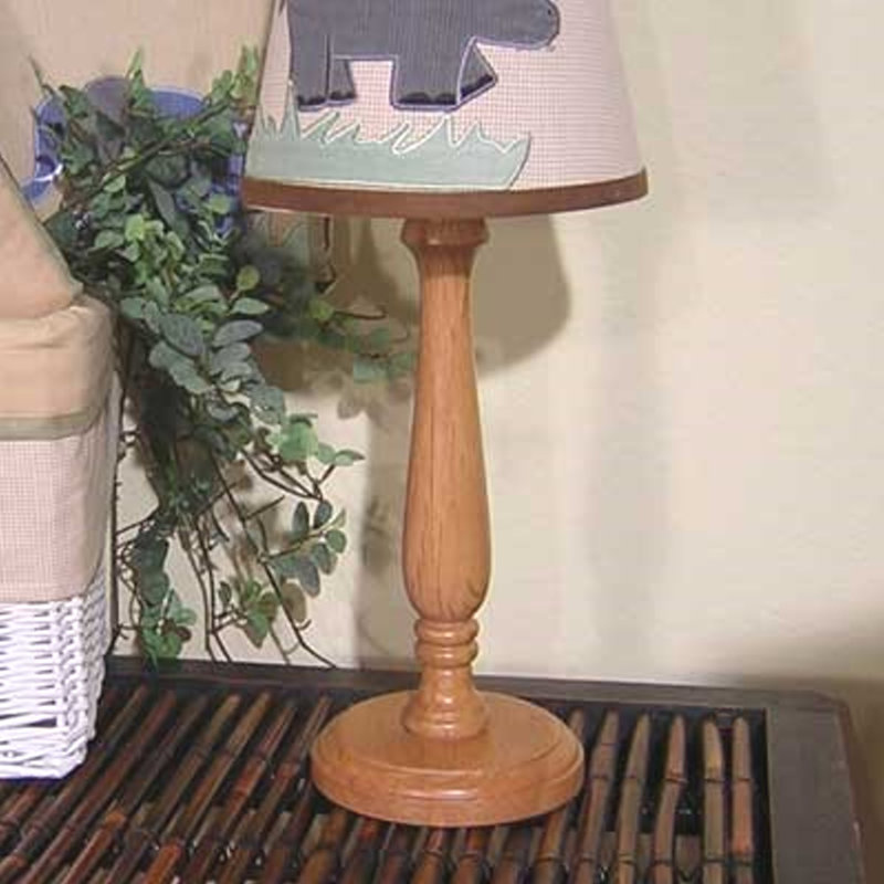 Akins Solid Wood Lamp, Natural