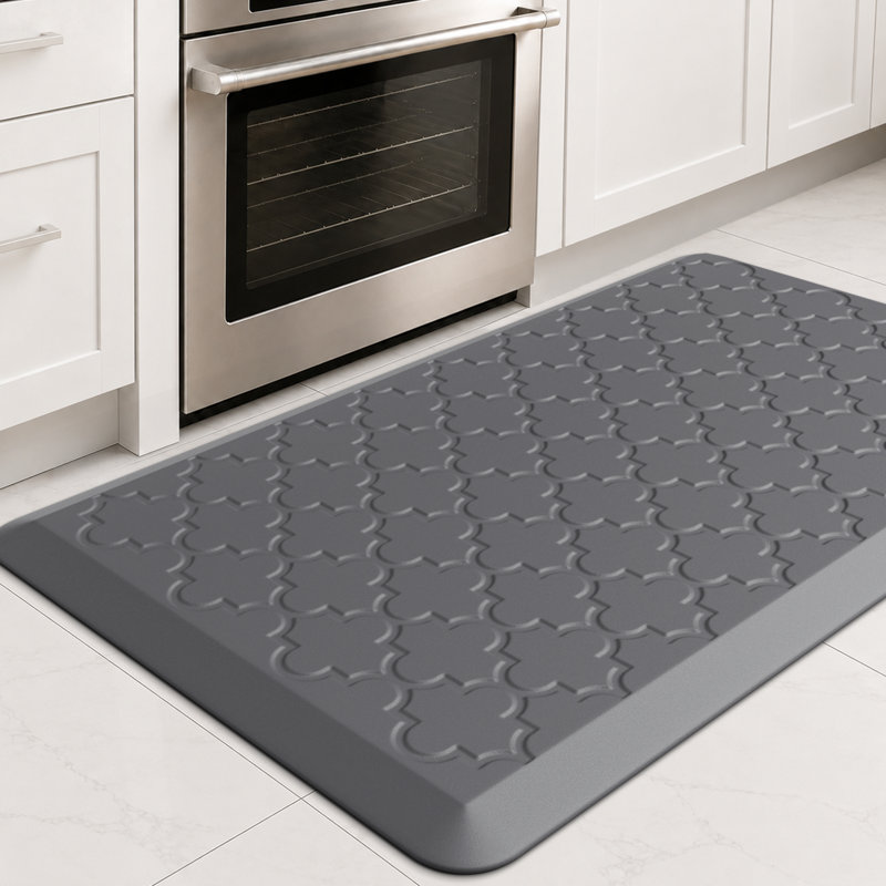 Dawnyelle Anti-fatigue Mat Non-Slip Kitchen Mat, 17" x 29", Gray