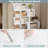 Bookcase with 4 levels, room divider with 11 open compartments