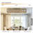 8 - Light 48" Metal Farmhouse Crystal Dimmable Flush Mount