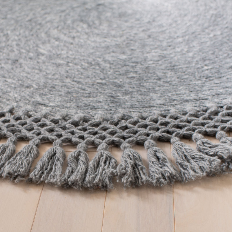 Cruz Hand Tufted Performance Solid Color Rug, Round 3'