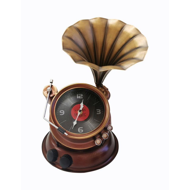 Analogue Metal Electric Tabletop Clock in
