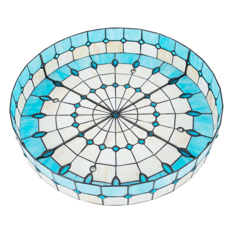 Plafonnier encastré 4 lumières 20 pouces Tiffany