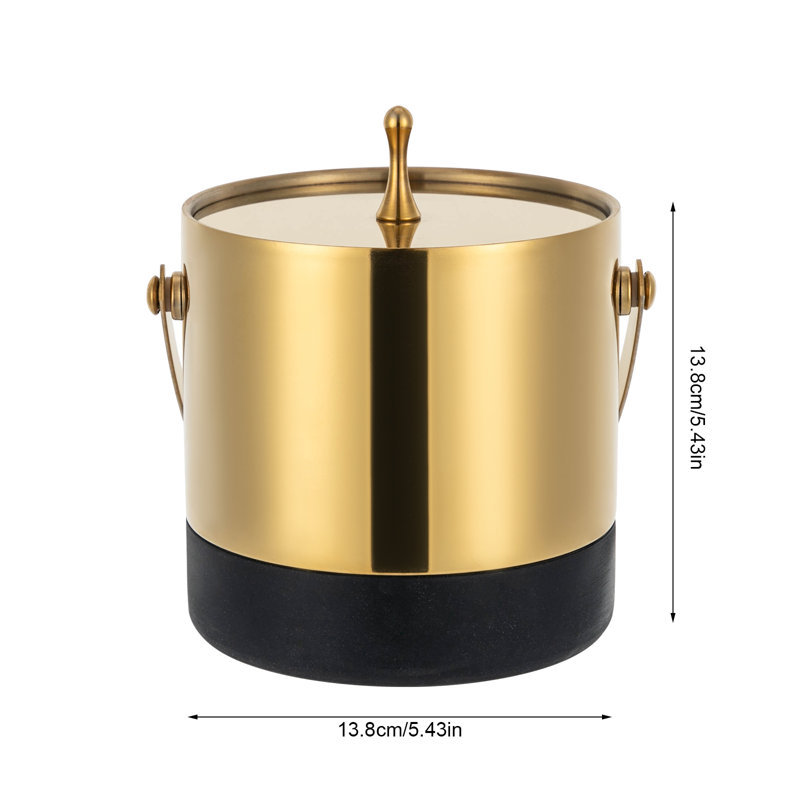 Kentrell Stainless Steel Ice Bucket, Gold