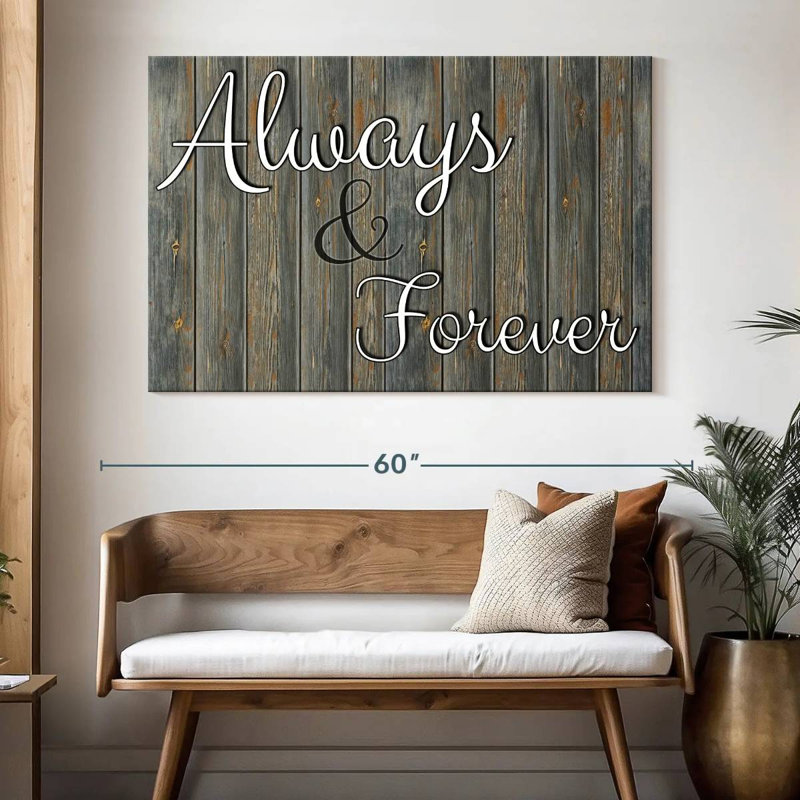 Tergel Always Forever Typography, 34" H x 51" W