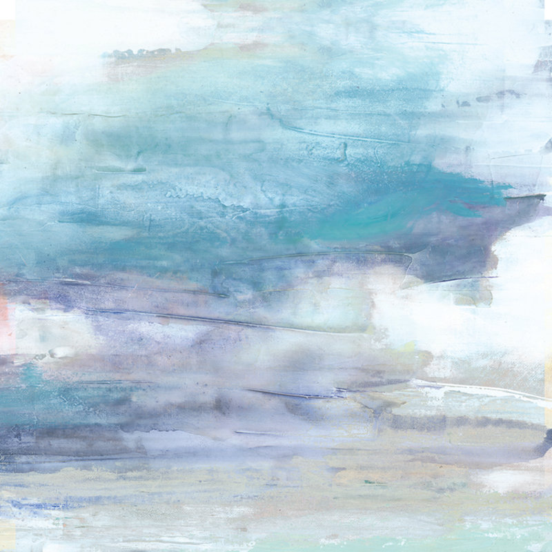 Blue Purple Sky - Wrapped Canvas Painting, 30cm H x 30cm W x 3.8cm D