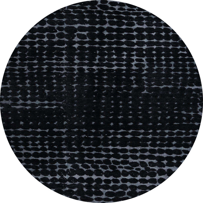 Ercwkff Abstract Indoor Rug, Round 6'
