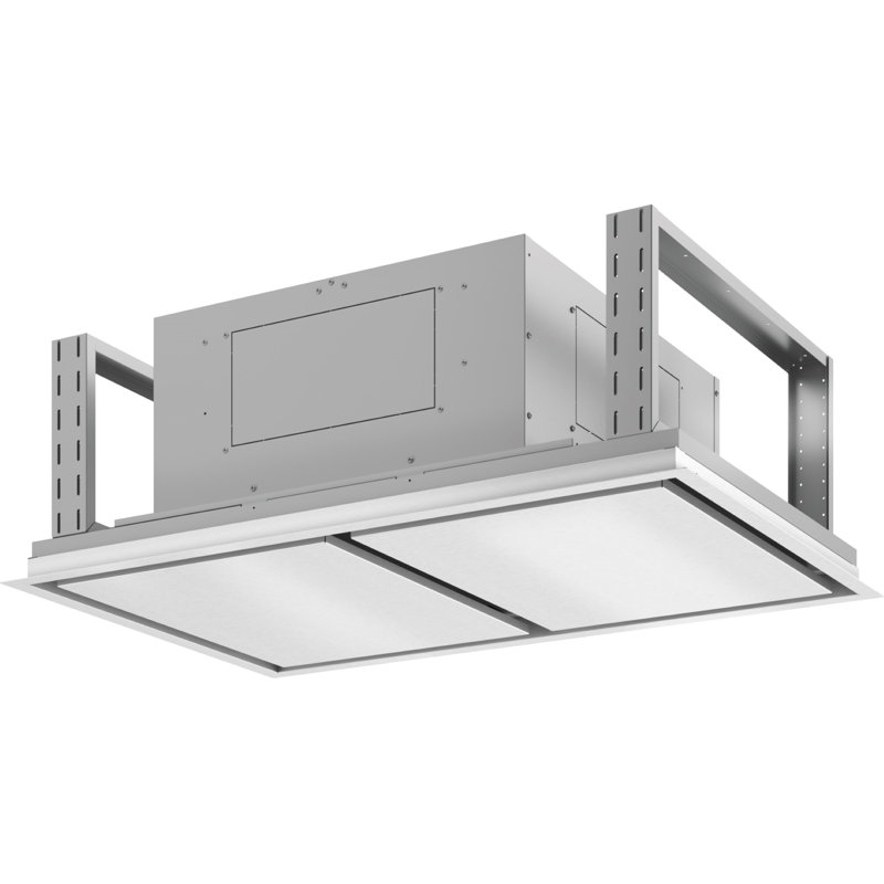 Zephyr Lux 43 in. Island Range Hood with LED Lights, Stainless Steel