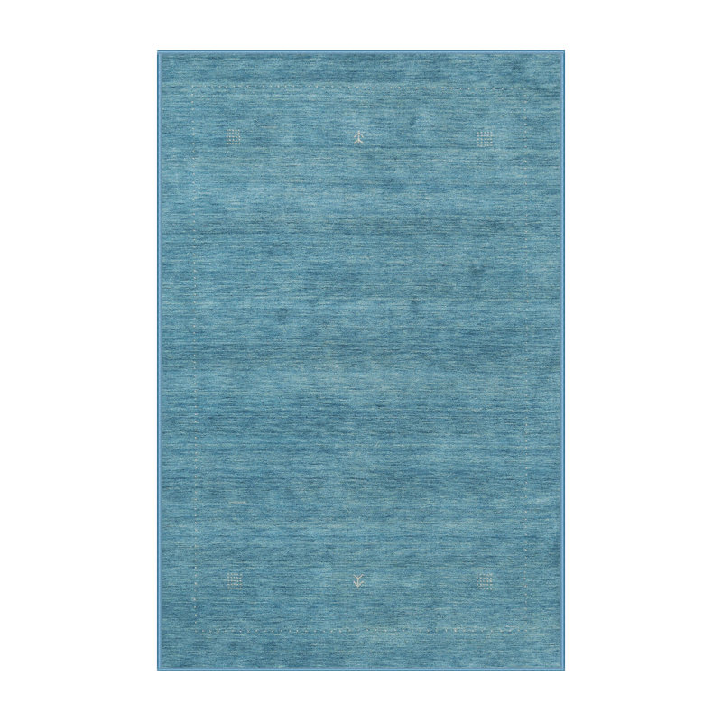 Tapis abstrait bleu, Rectangle 8 pi x 10 pi