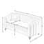 Causeuse en tissu 62,85 po Boucle-1091377975