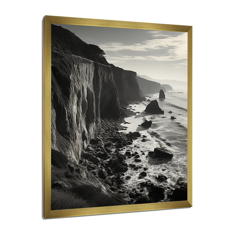 Barrise Coastal Animal Sunlit Coastal - reproduction sur toile, H 44 po x l 34 po x P 1,5 po, Encadrement doré