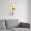 Élégante lampe murale fleur de style français (ampoules G9 × 4 3 couleurs incluses)