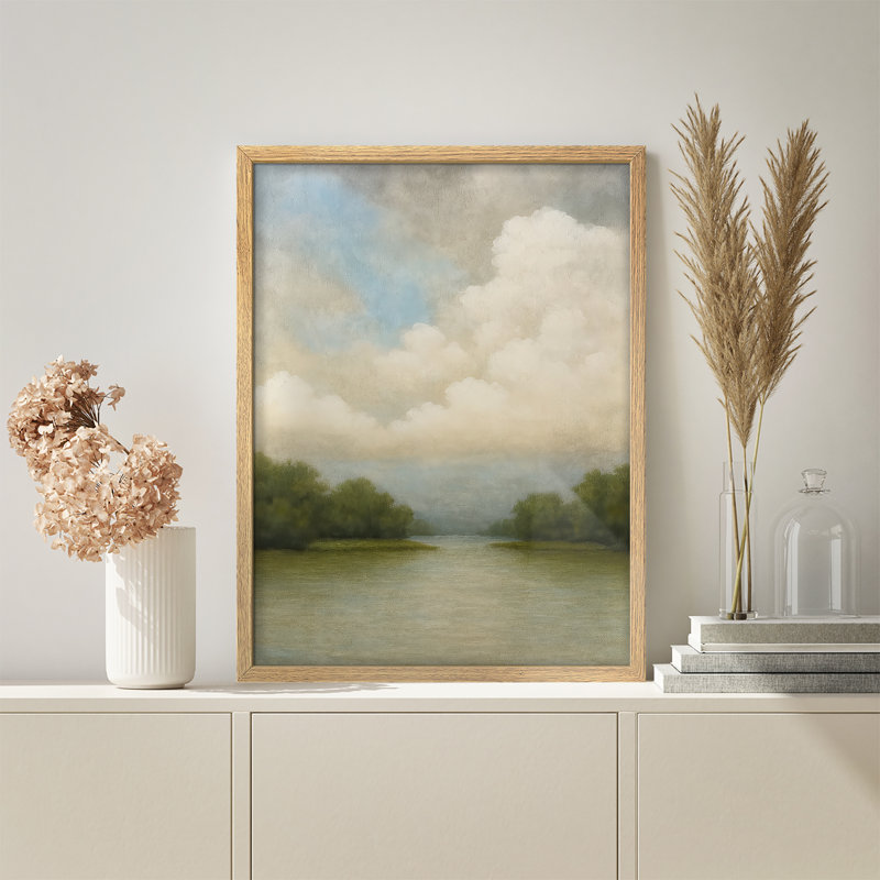 Reproduction de paysage encadrée pour la maison, 8 po x 10 po, Naturel, H 10 po x l 8 po