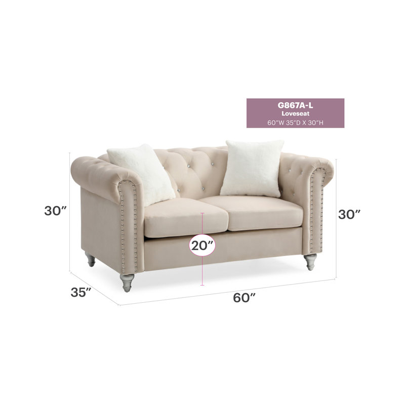 Causeuse élégante beige avec touche moderne, Beige