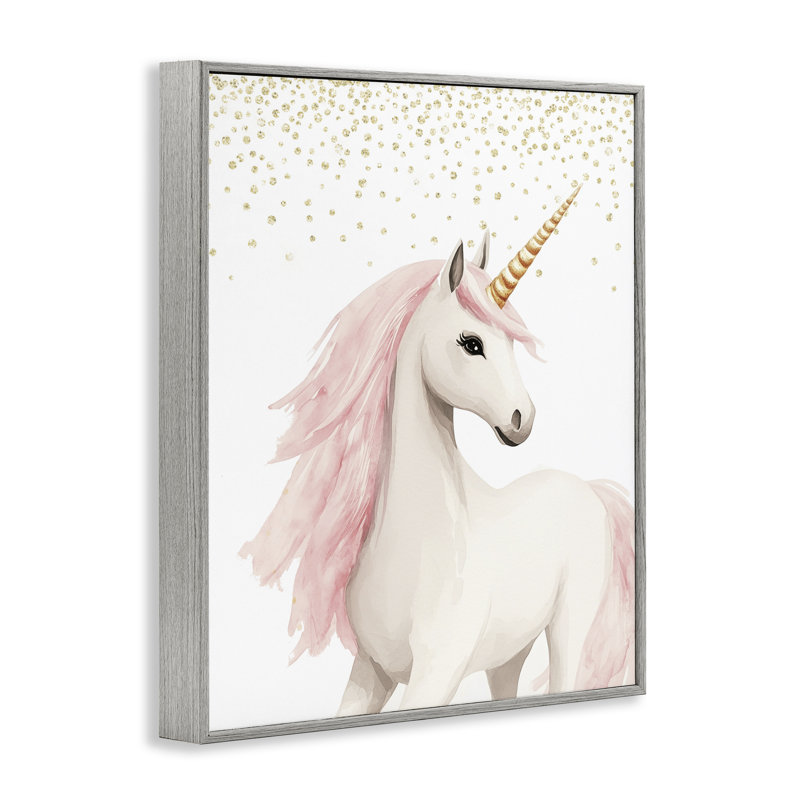 «Princess Dreams Unicorn», estampe numérique, design par Christine Simpson Art, H 30 po x l 24 po, Gris