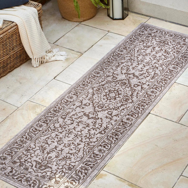 Tapis intérieur / extérieur Daeisha, Tapis de couloir 2 pi 2 po x 8 pi