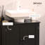 Armoire de salle de bain sous le lavabo avec 2 portes et tablette HOMcom, meuble-lavabo à piédestal