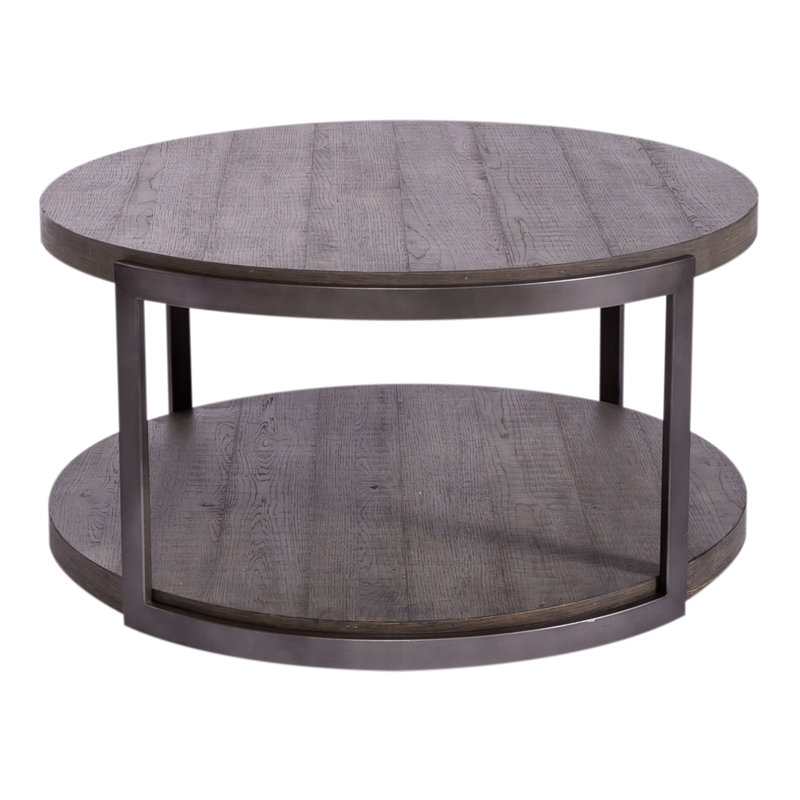Mcmakin Round Cocktail Table w/ Floor Shelf