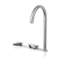 Acquaco Linki Arrow Deck Mount Three-Hole Two Handle Bathroom Lavatory Faucet with 5-7/8'' Spout Reach-1658869101