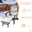 Chaise Adirondack en PEHD toutes saisons avec repose-pieds, fauteuil de foyer réglable et pliable à 3 positions avec porte-gobelet pour pelouse, terrasse et bord de piscine (ensemble de 2)-86880458