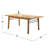 Patio Dining Table With Slatted Top