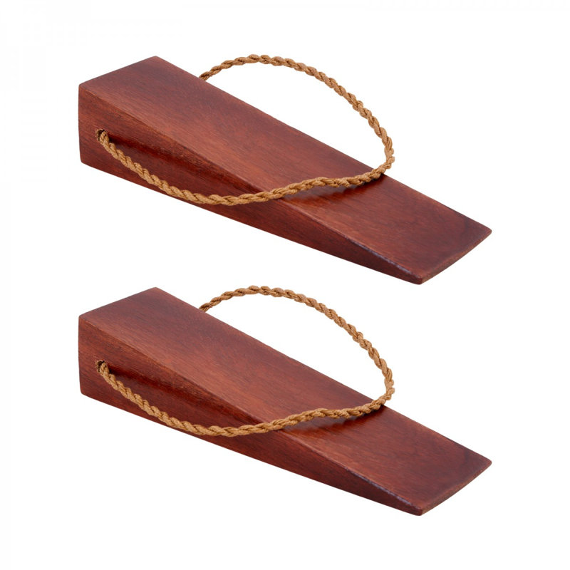 Hanging Loop Wood Wedge Floor Stop