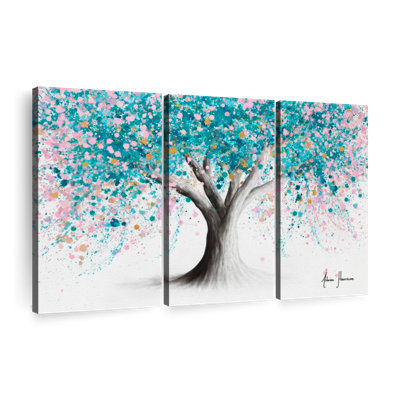 «Turquoise Blossom Tree» sur toile