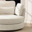 Fauteuil d'appoint en tonneau pivotant surdimensionné rembourré-894917051
