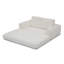 Canapé-lit convertible 2-en-1 pliant, canapé-lit en velours côtelé moderne avec 2 * coussins, canapé-lit modulaire sans dossier avec lit escamotable Futon et canapé-lit pliant pour le salon beige-1986576882-1986576845
